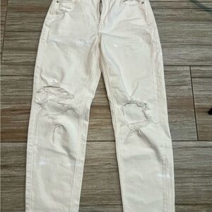 American Eagle Outfitters White Stretch Jeans